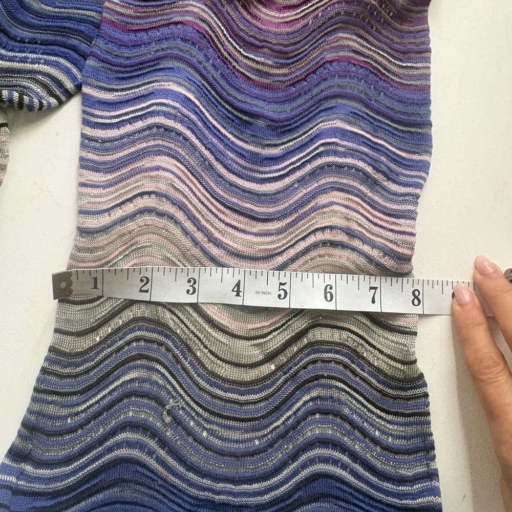 Missoni Purple, Blue and Gray Knit Scarf - Picture 5 of 5